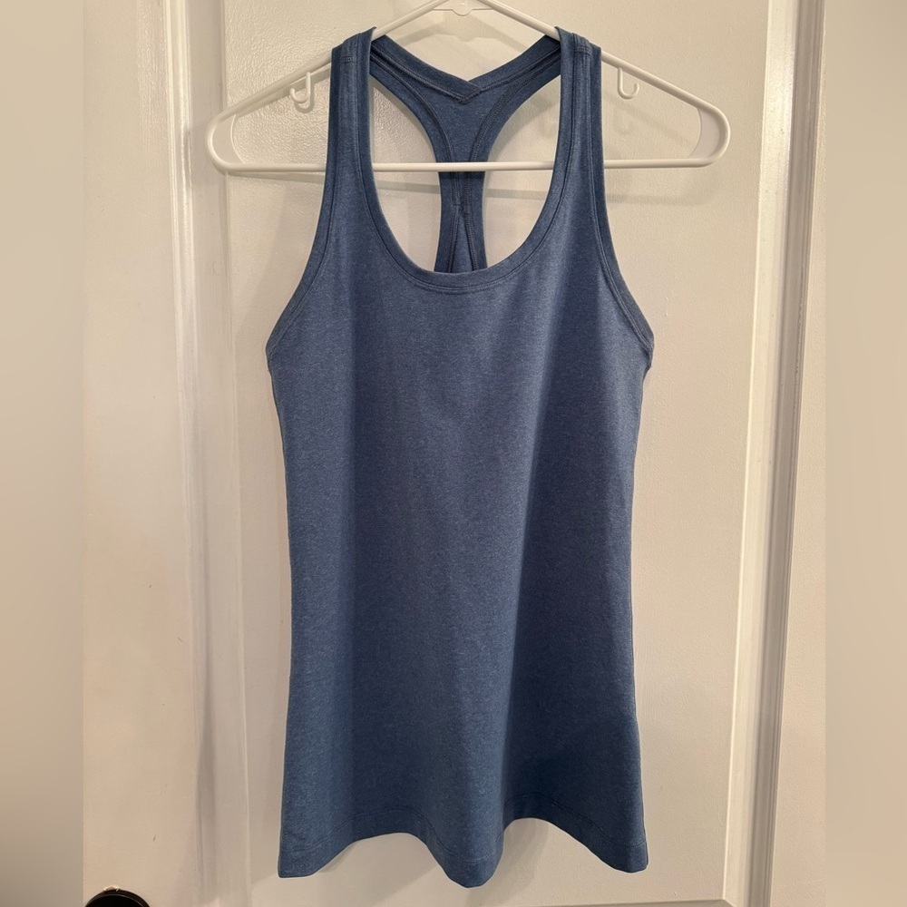 Lululemon Cool Racerback II Blue Grey Heathered